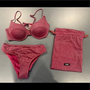 Grape Sparkle Triangl Bikini